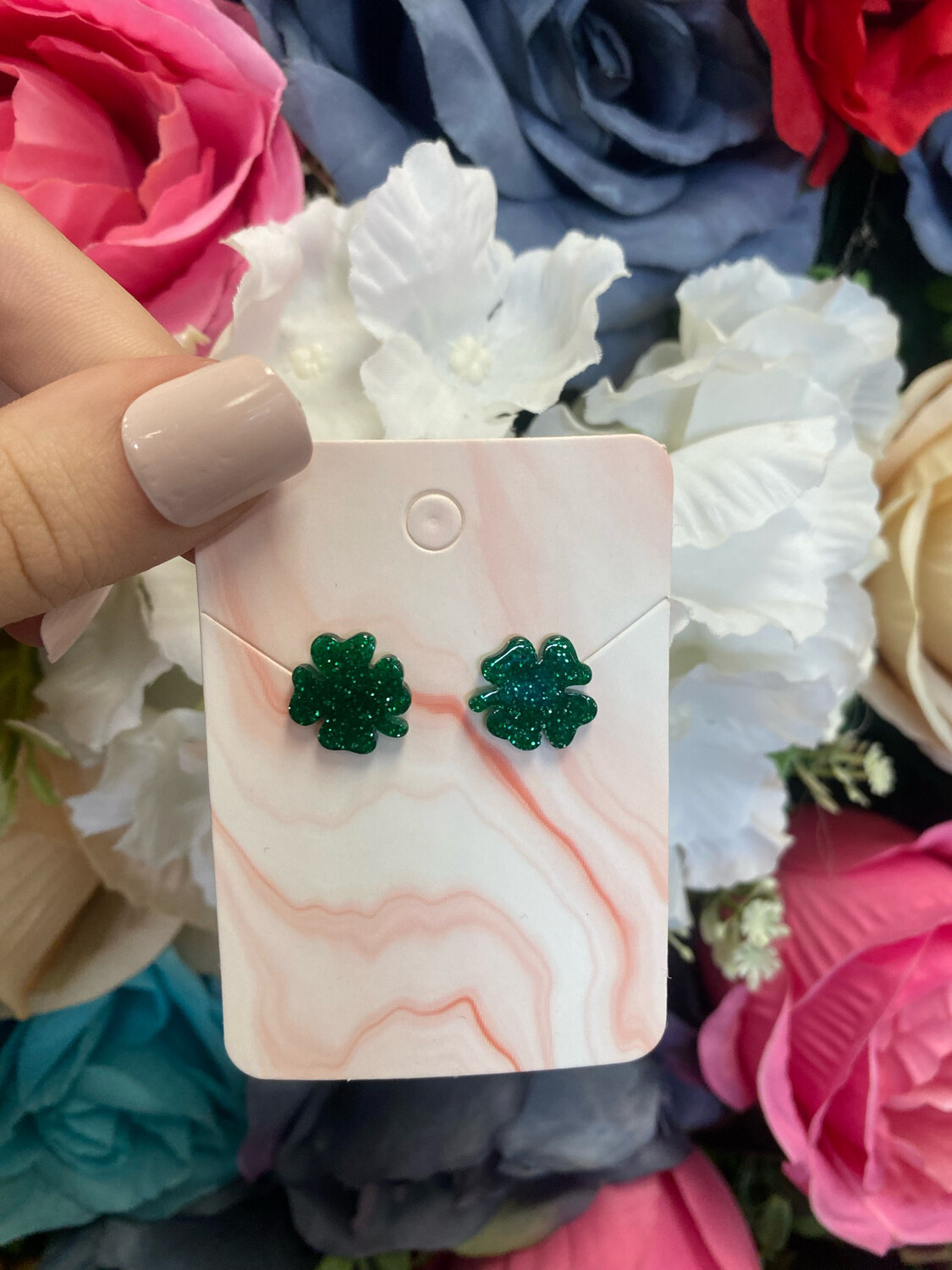 Lucky Shamrock Studs*