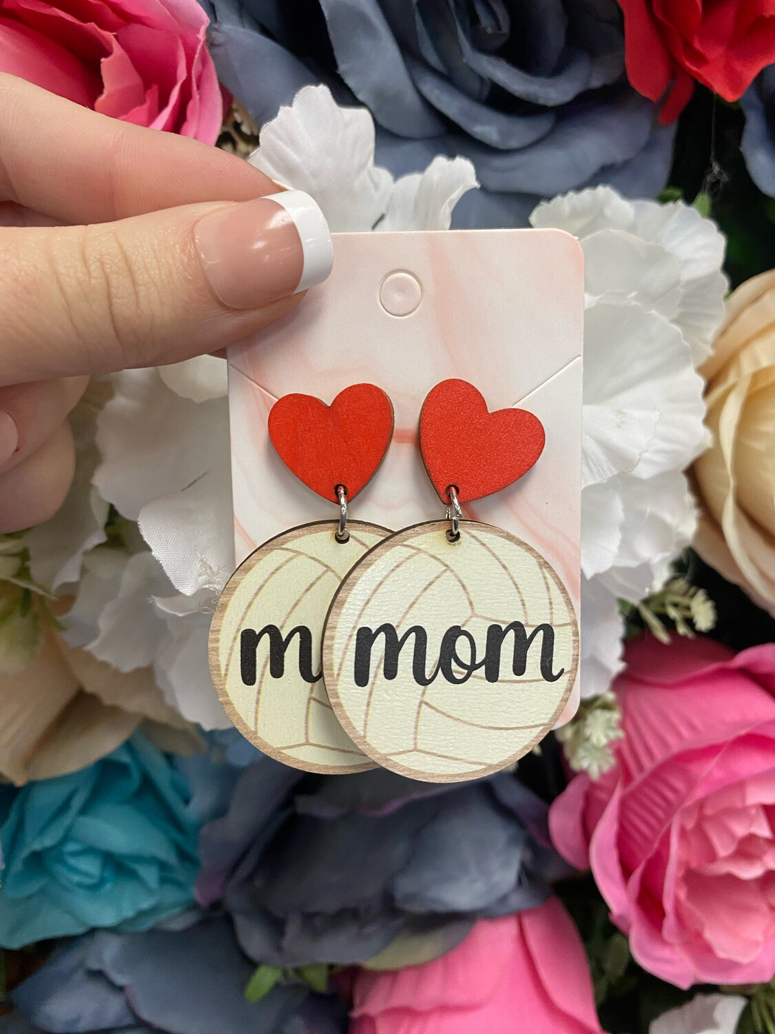 Wooden Mom Earrings*