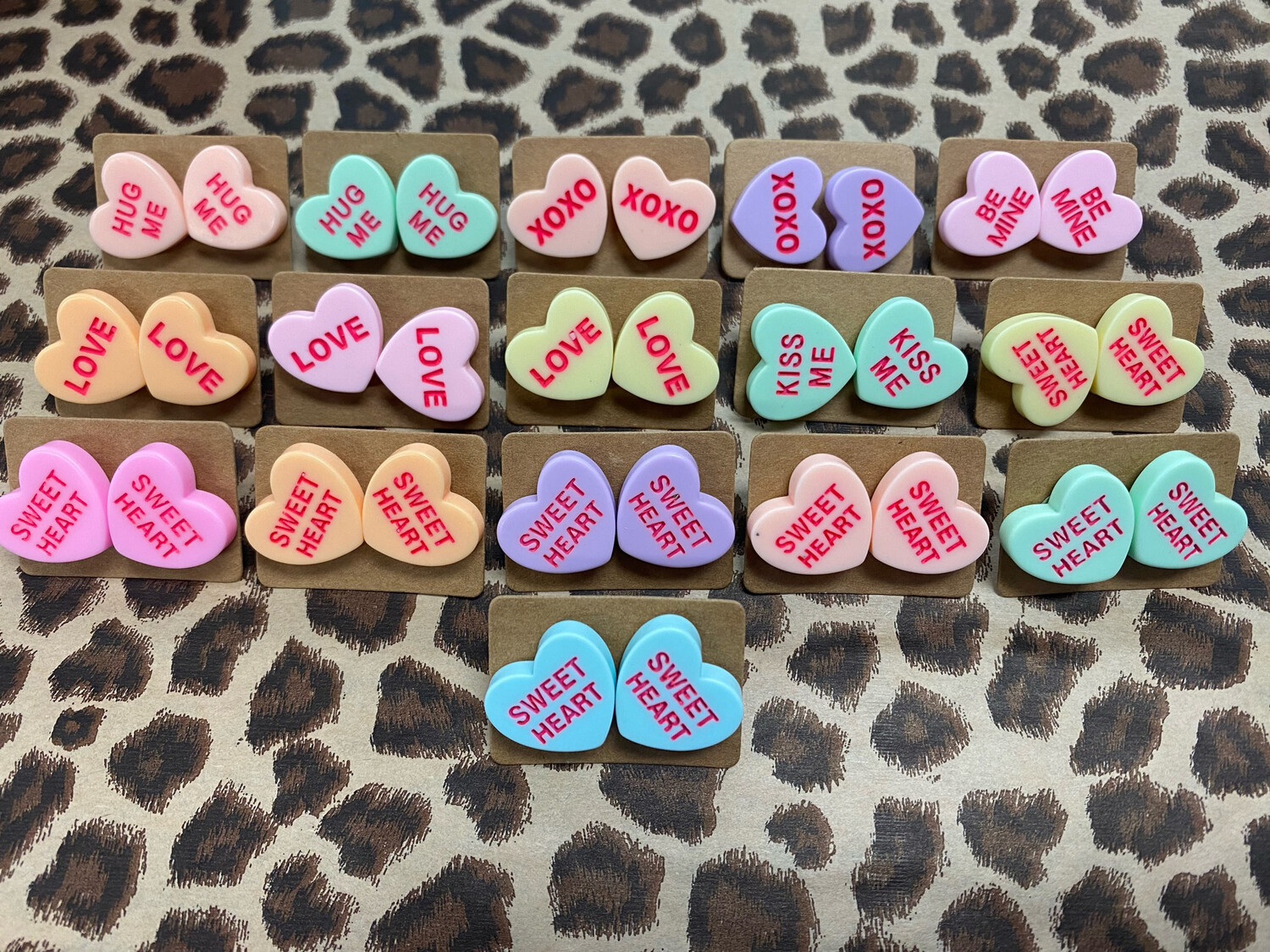 Conversation Heart Studs*