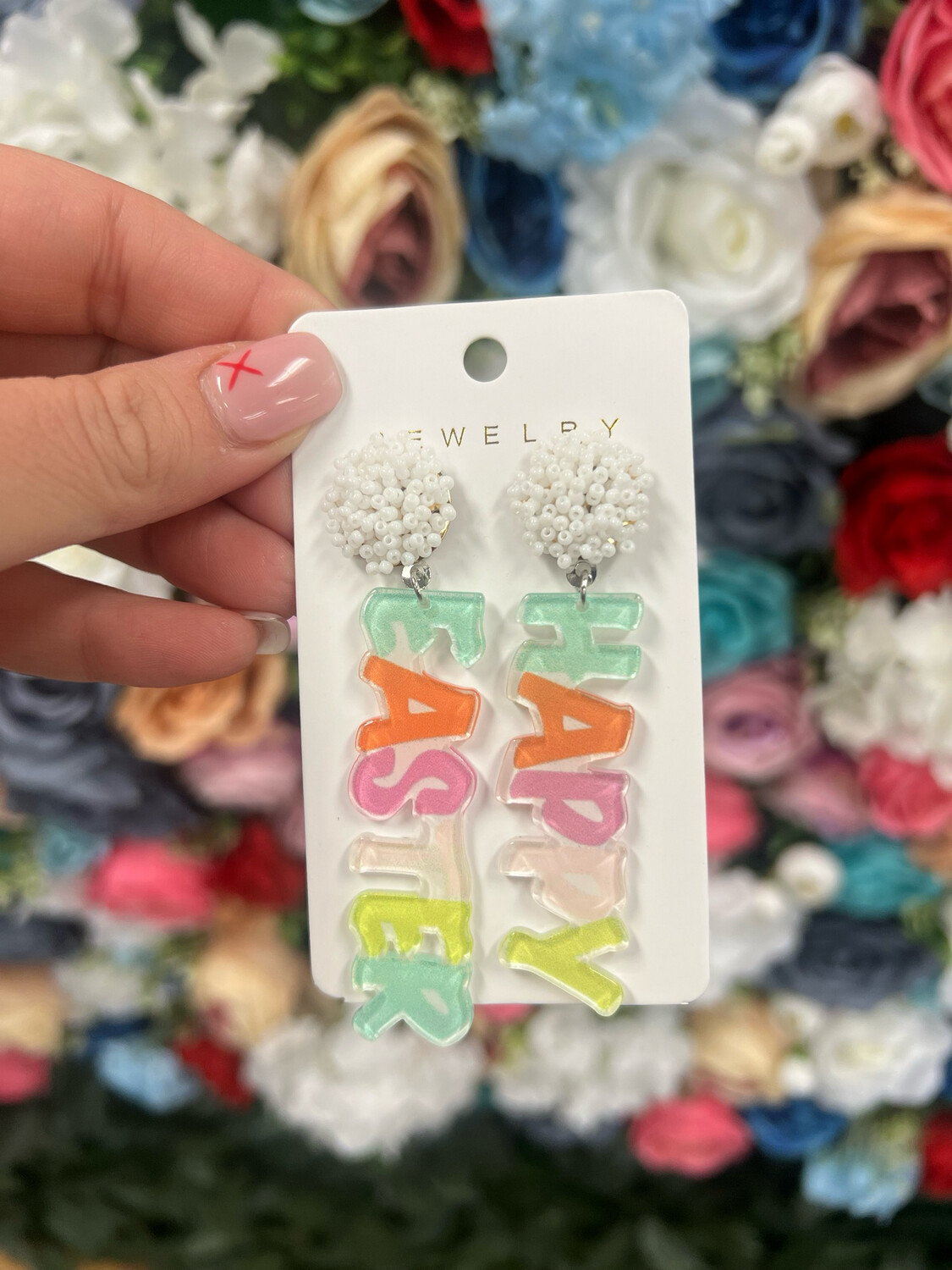 Beaded Easter Earrings *