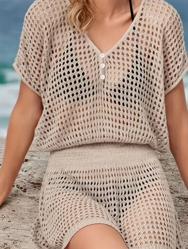 Creamy Knit Dress * 