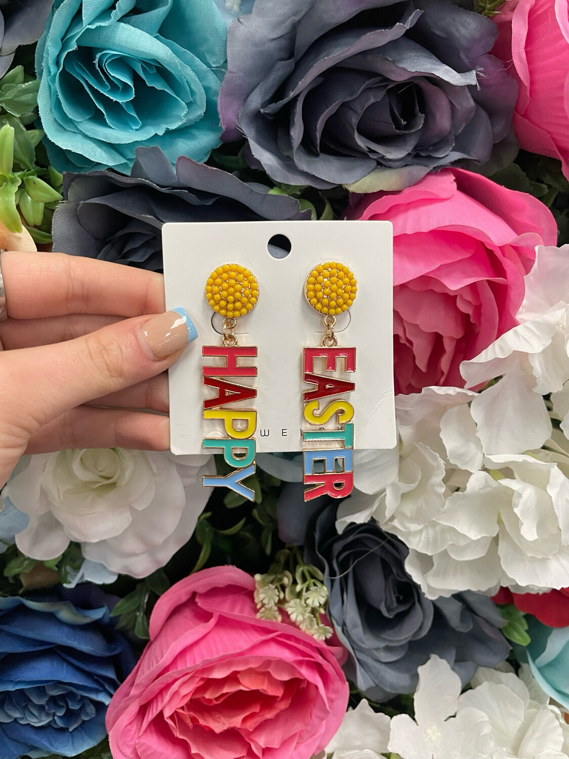 Rainbow Happy Easter Earrings *