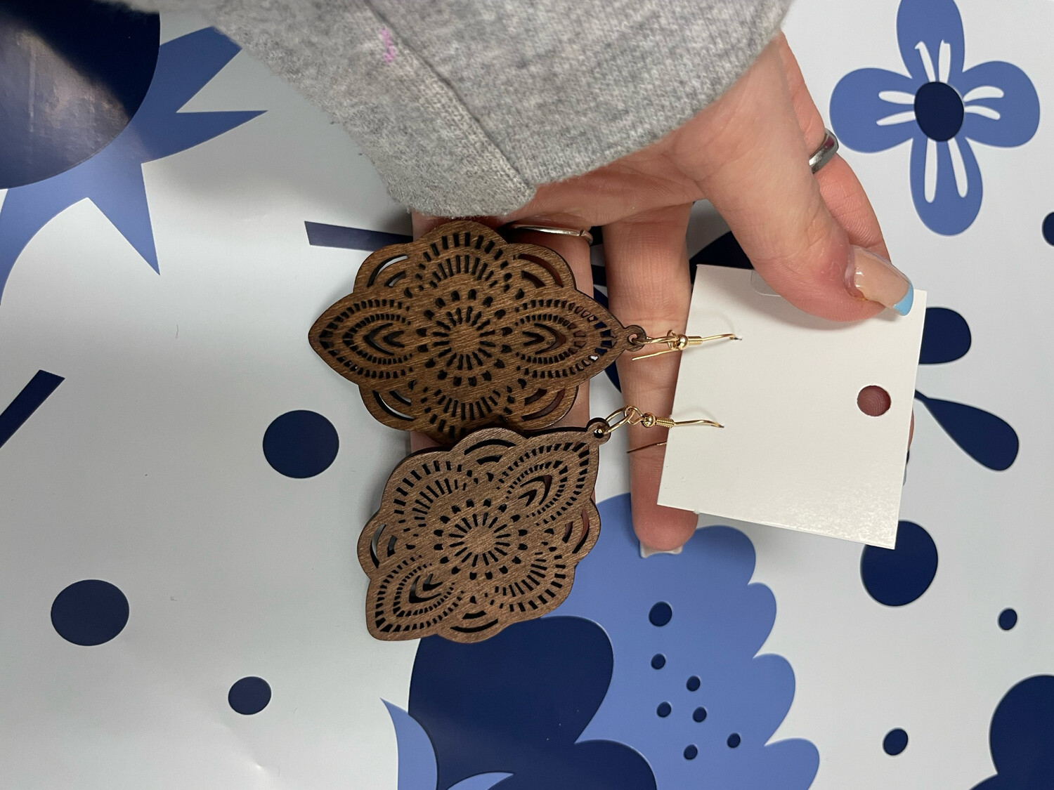 Wooden Classic Design Earrings 