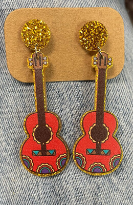 Guitar Earrings 