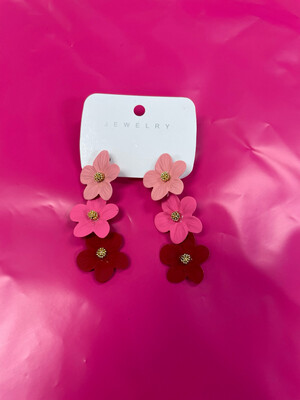 Multicolor Flower Earrings 