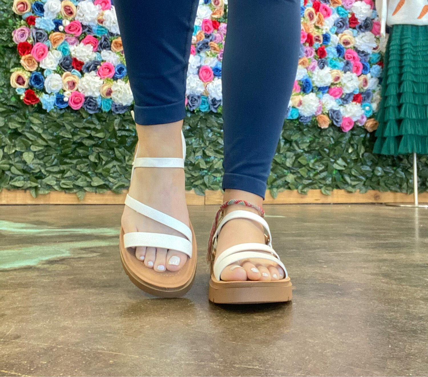 White Strappy Sandals*