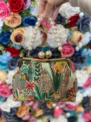 Floral Pearl Clutch*