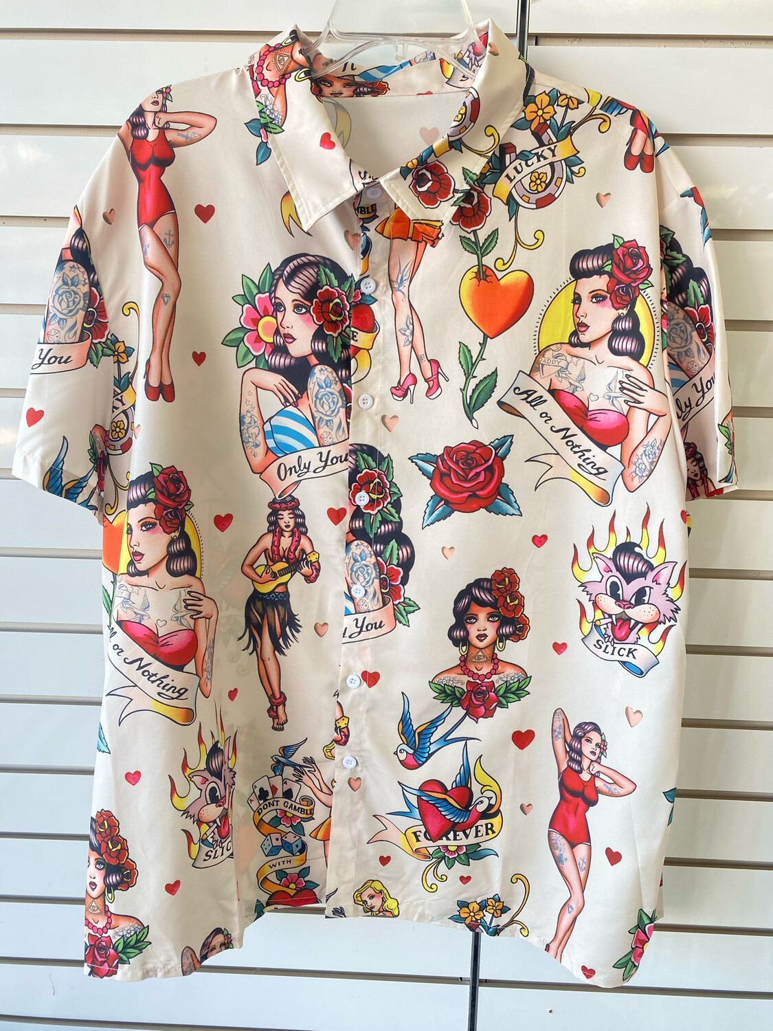 PinUp Girl Button Down 