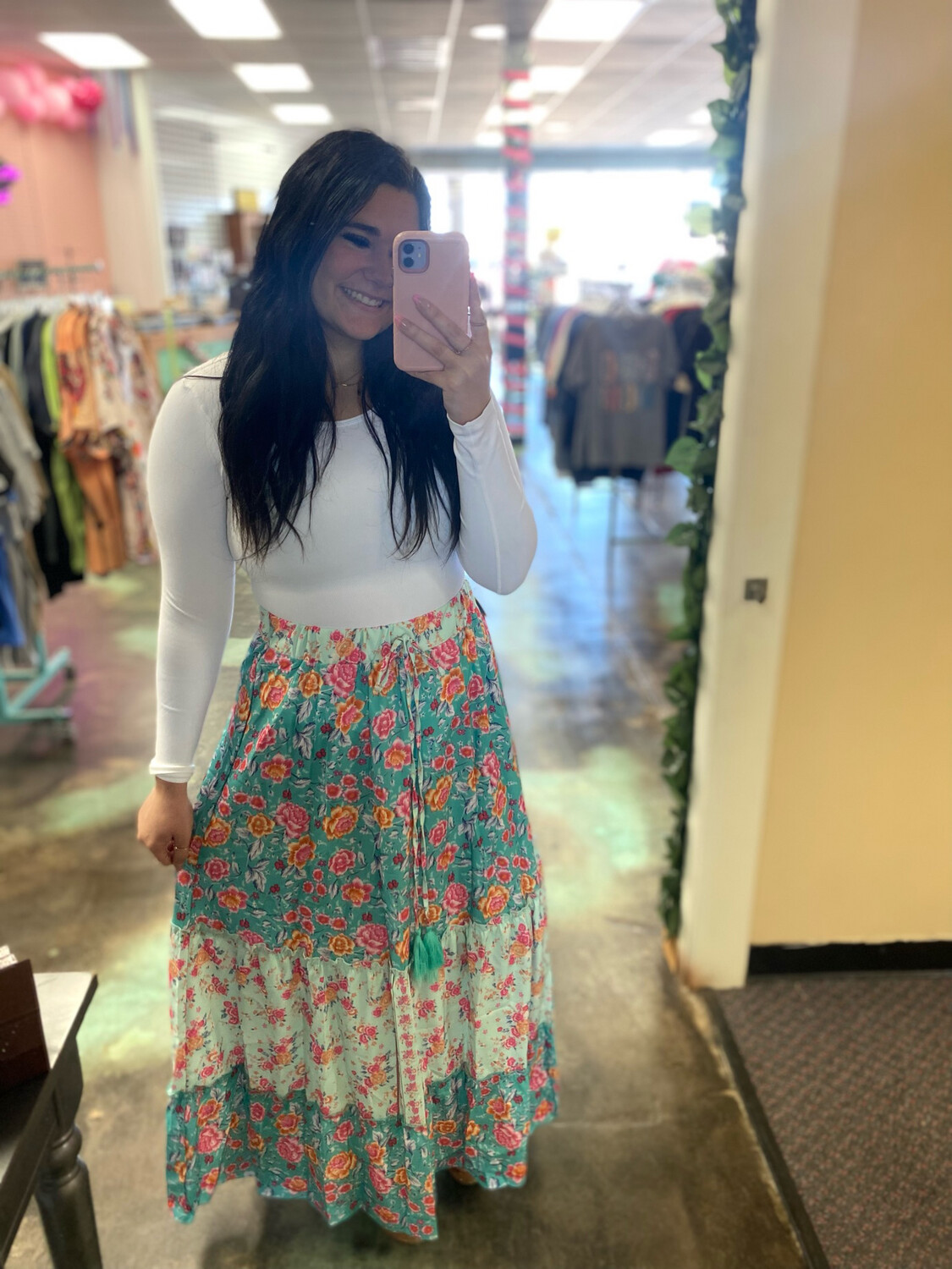 Floral Maxi Skirt