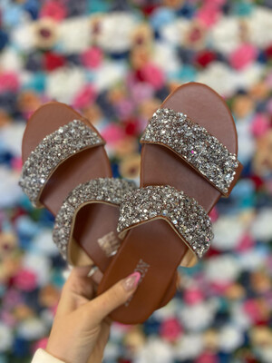 Silver Bling Sandals*