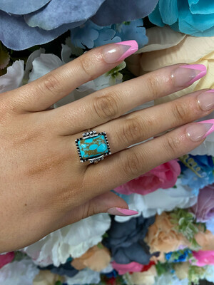Western Turquoise Square Ring
