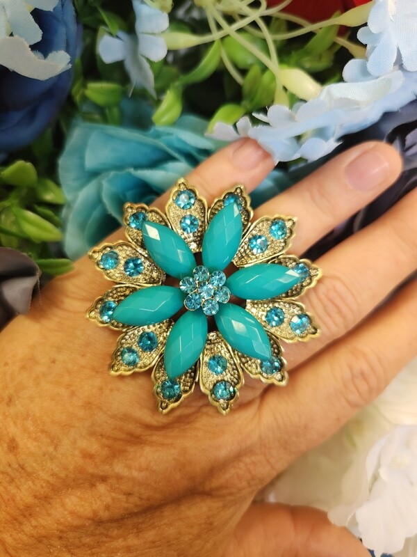 Teal Ring Adjustable