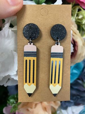 Dangle Pencil Earrings