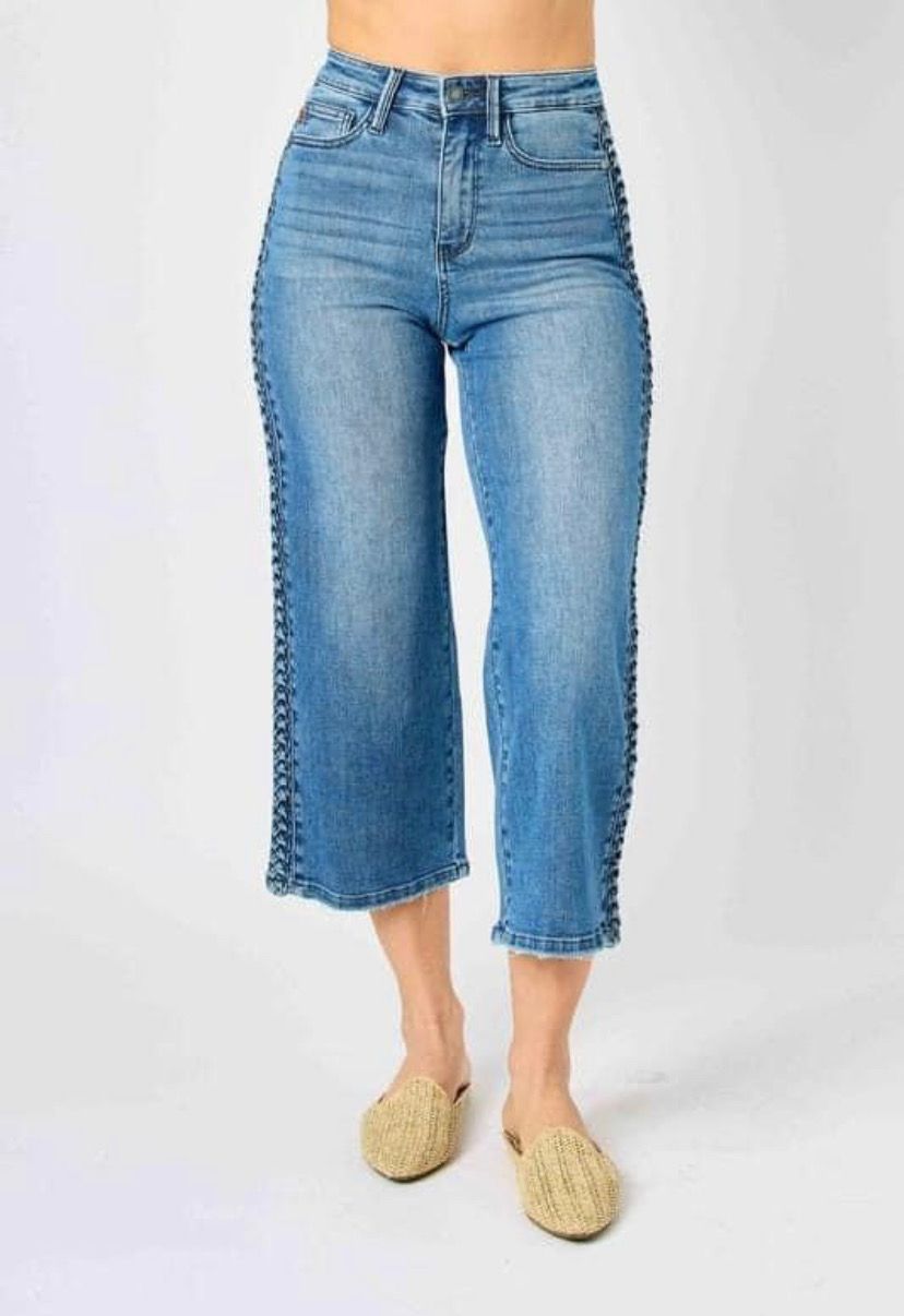 JB Crop Wide Leg Jeans