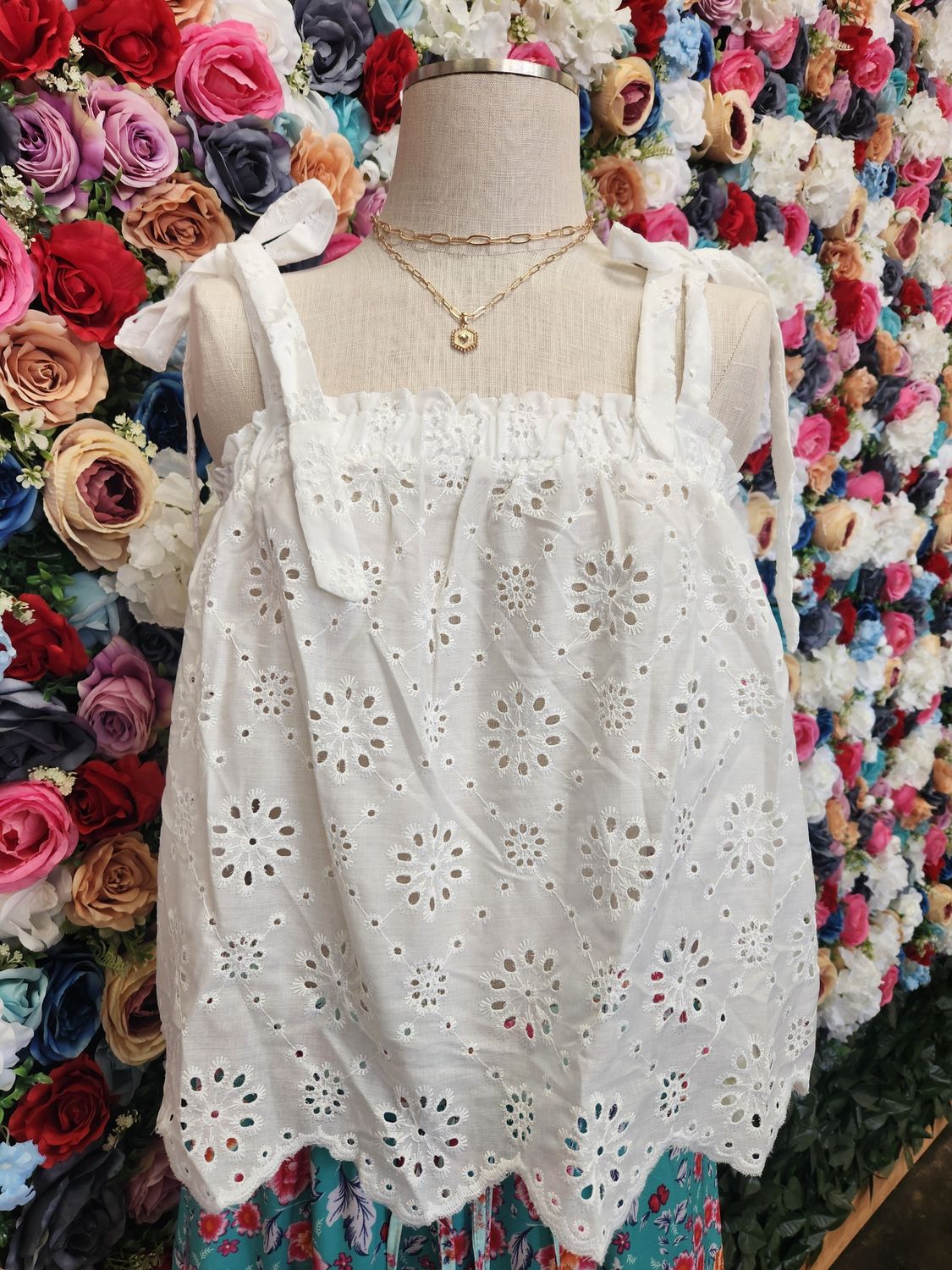 Eyelet Cami Top 