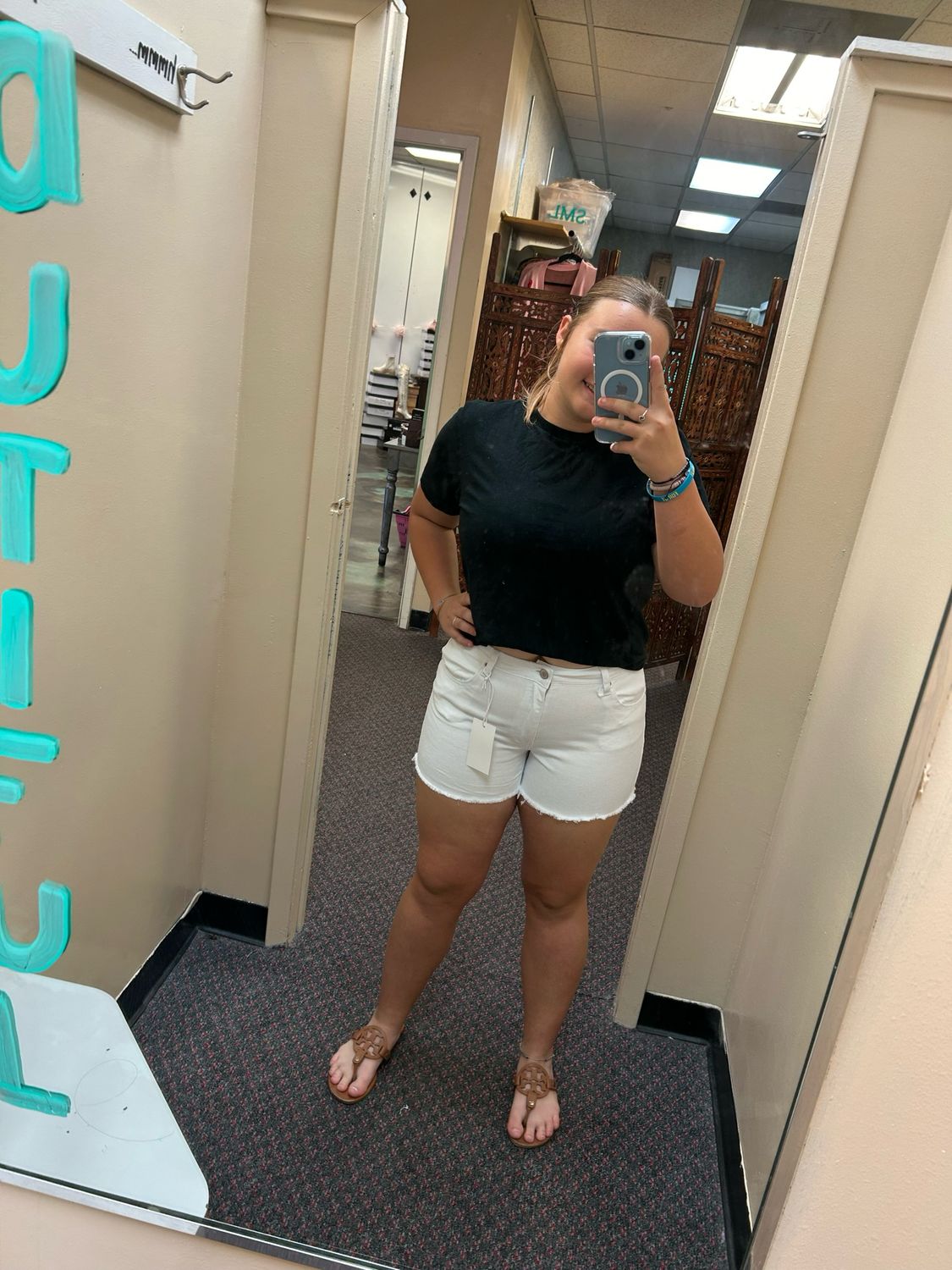 White Shorts Denim 