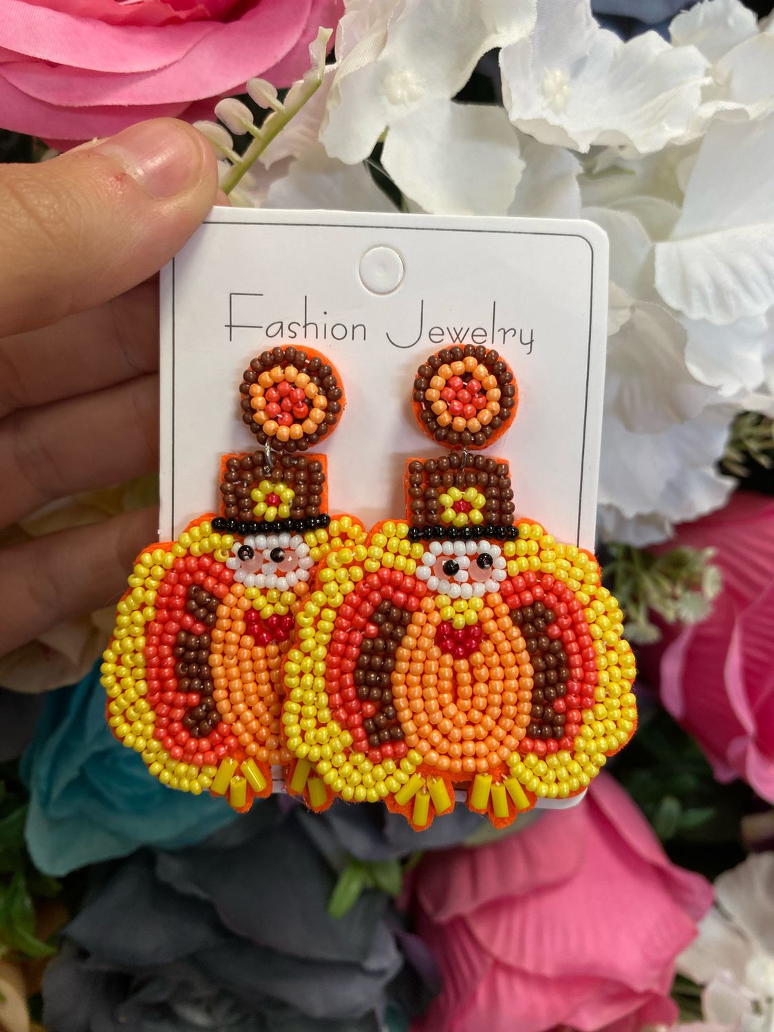 Beaded Turkey Earrings
