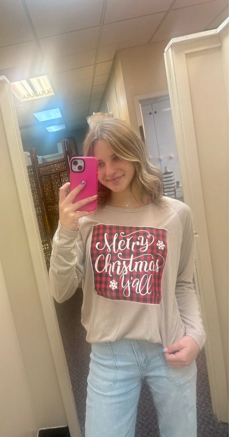 Merry Christmas Y&#39;all Long Sleeve