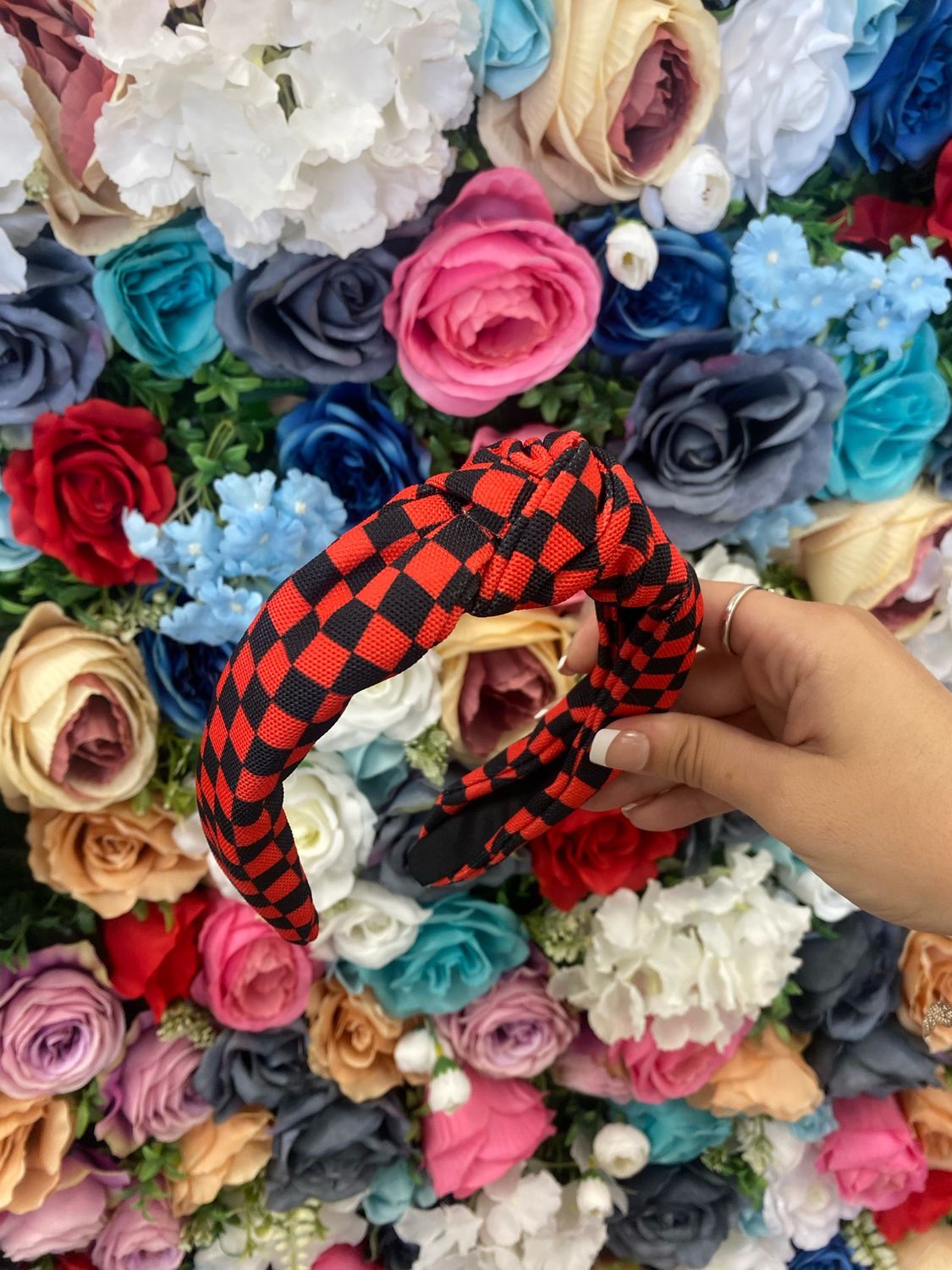 Checkered Knot Headbands