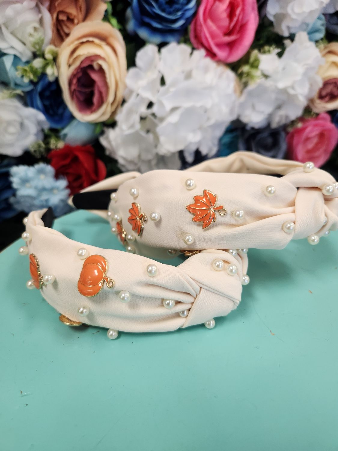Fall Pearl Headbands