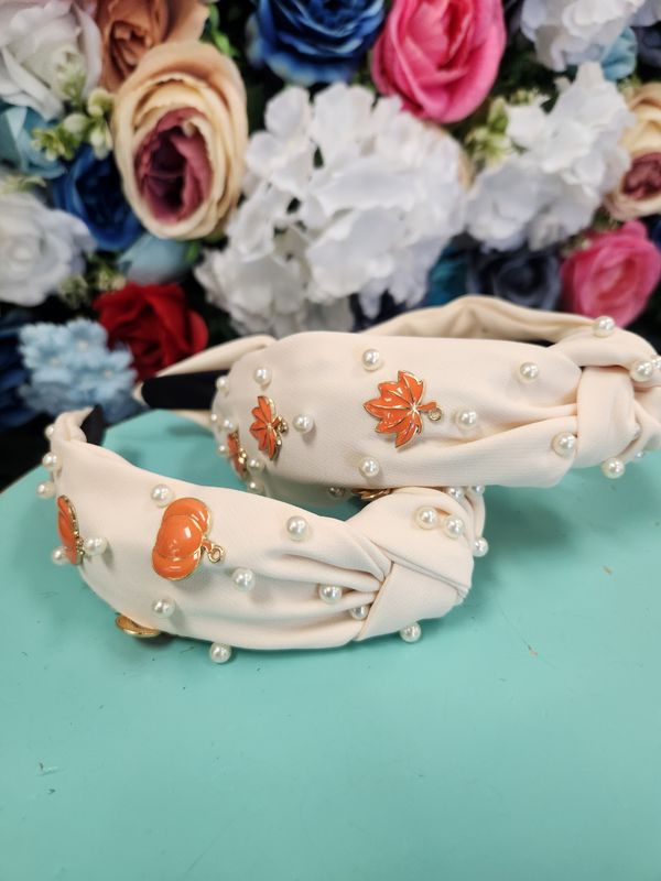 Fall Pearl Headbands