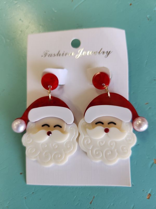 Santa Earrings
