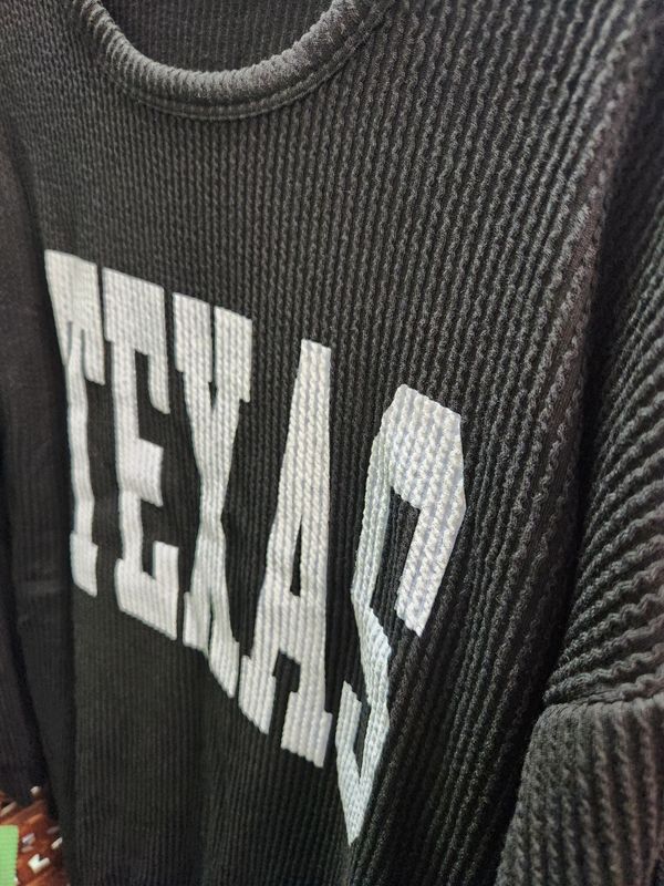 Ribbed Texas Pullover