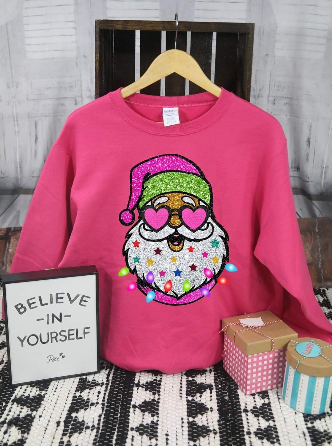 Pink Santa Crewneck