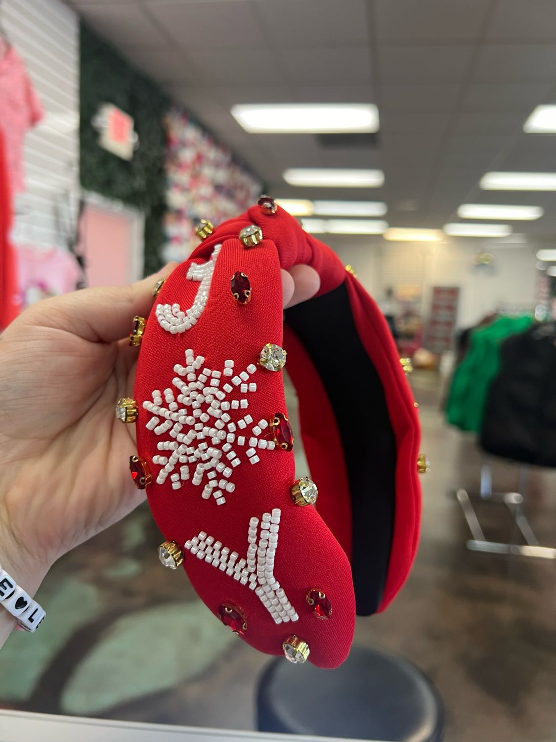 Red Joy Knot Headband