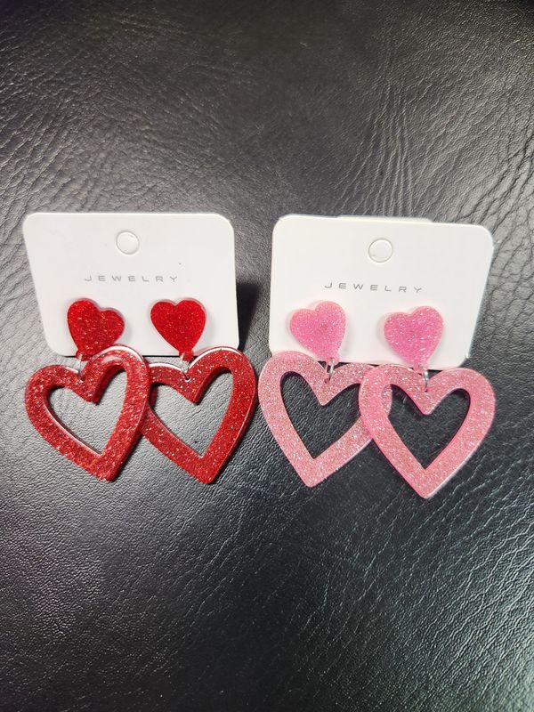 Sparkle Heart Earring