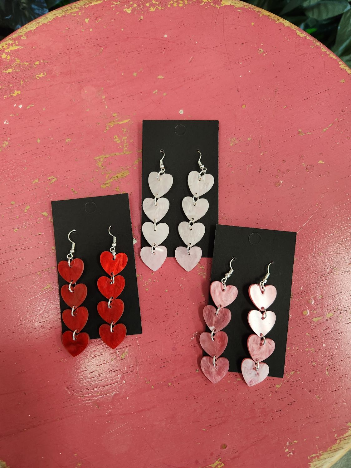 Mother of Pearl Hearts 