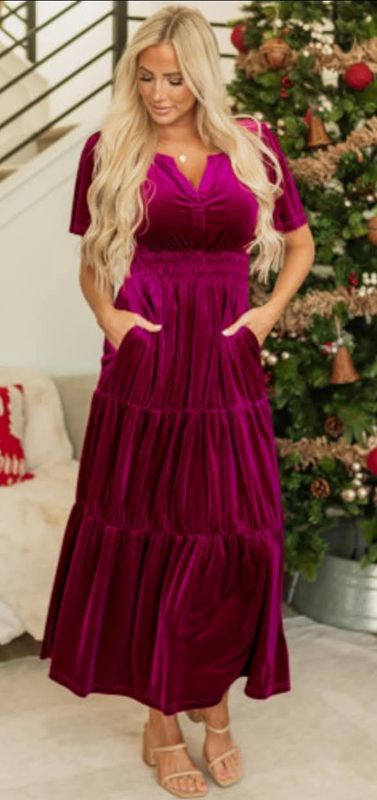 Velvet Maxi Dress