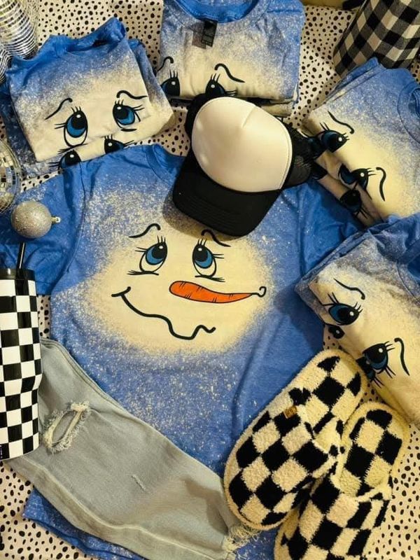 Snowman Bleached Tee 