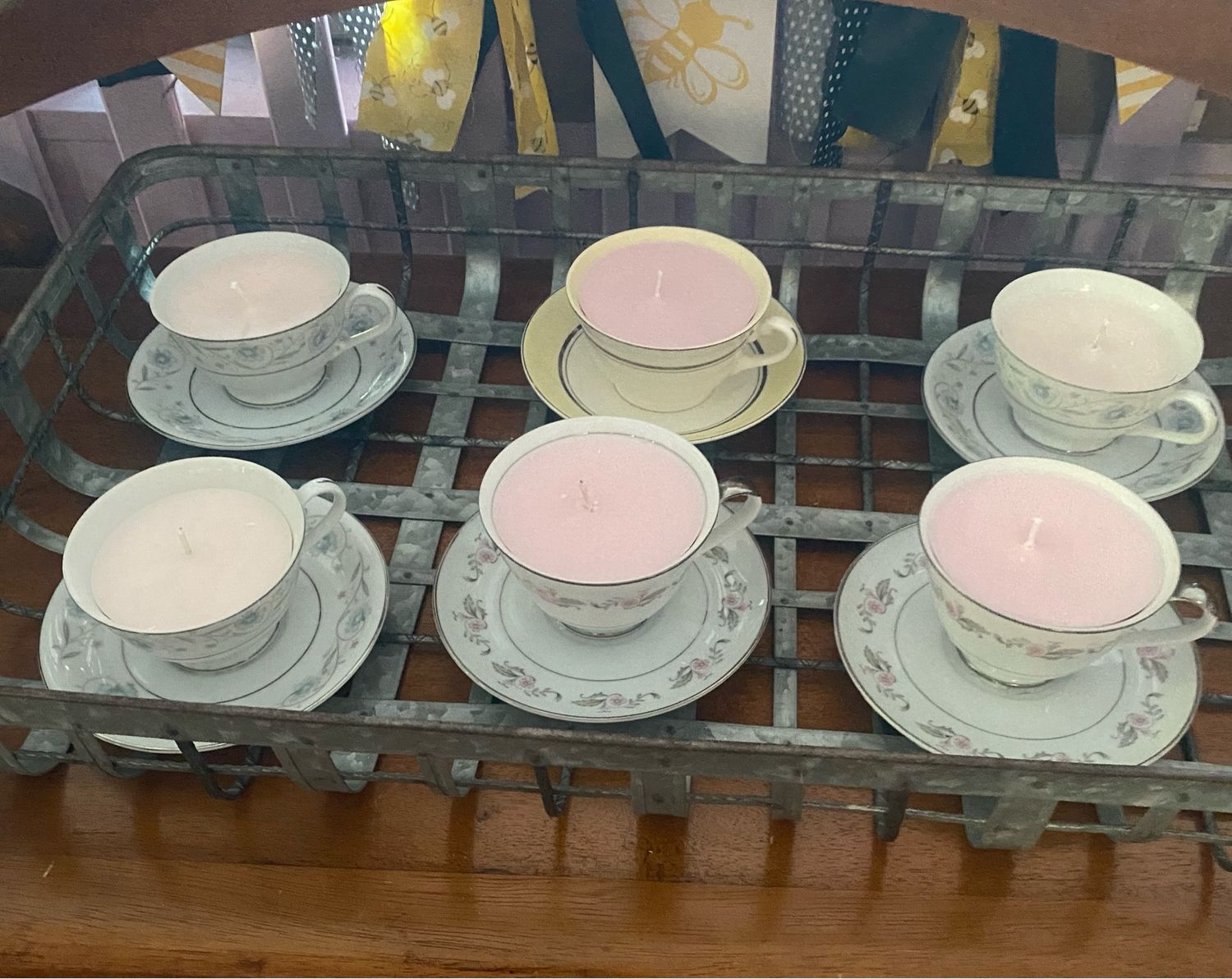 Tea cup candles