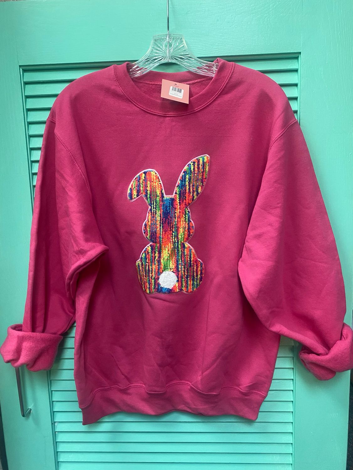 Easter bunny patch sweatshirt multi color