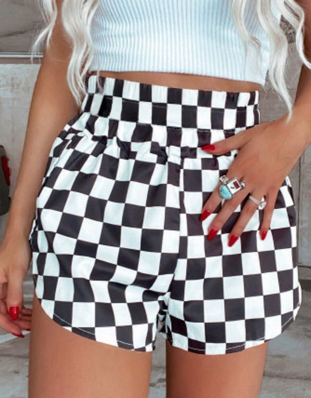 checkered shorts 