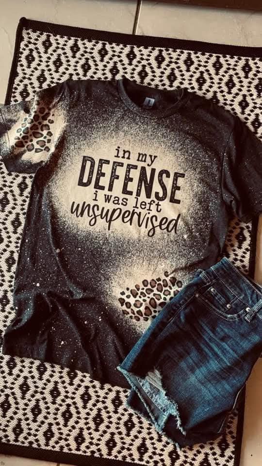 Left Unsupervised Bleach Tee