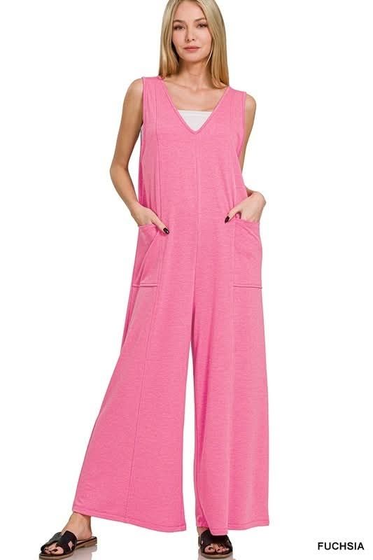 V-neck Jumpsuit 