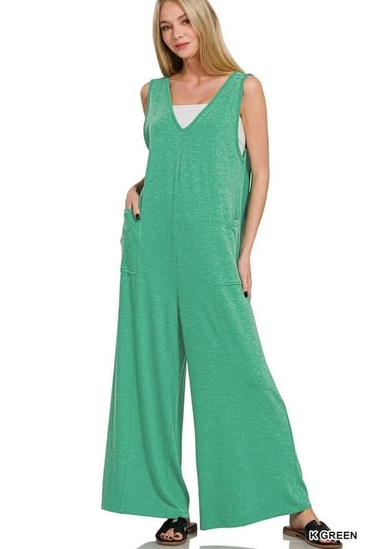 V-neck Jumpsuit 