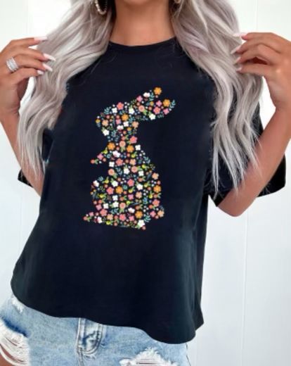 Floral Bunny Tee