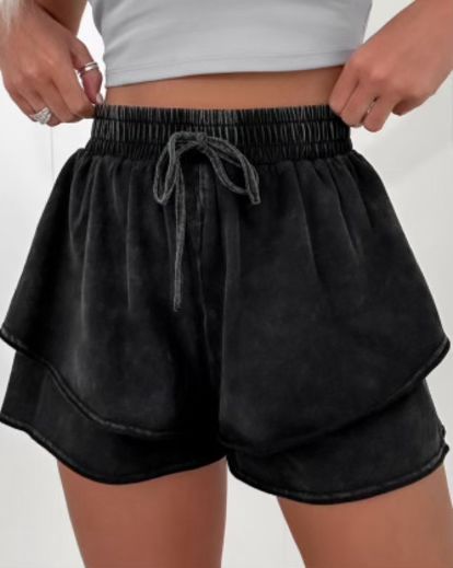 Layered Acid Wash Shorts