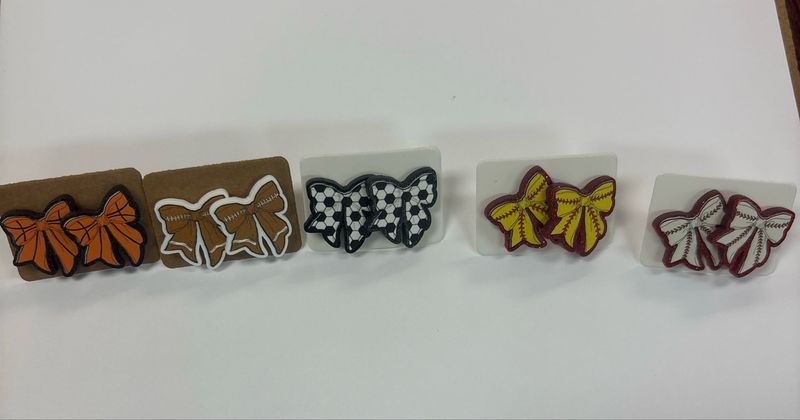 Stud Bow Sport Earrings
