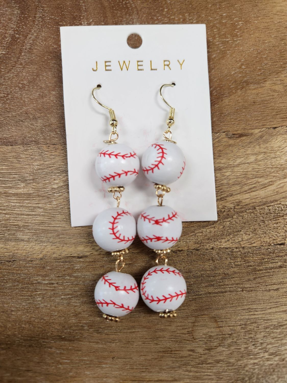 Baseball Dangle Earrings