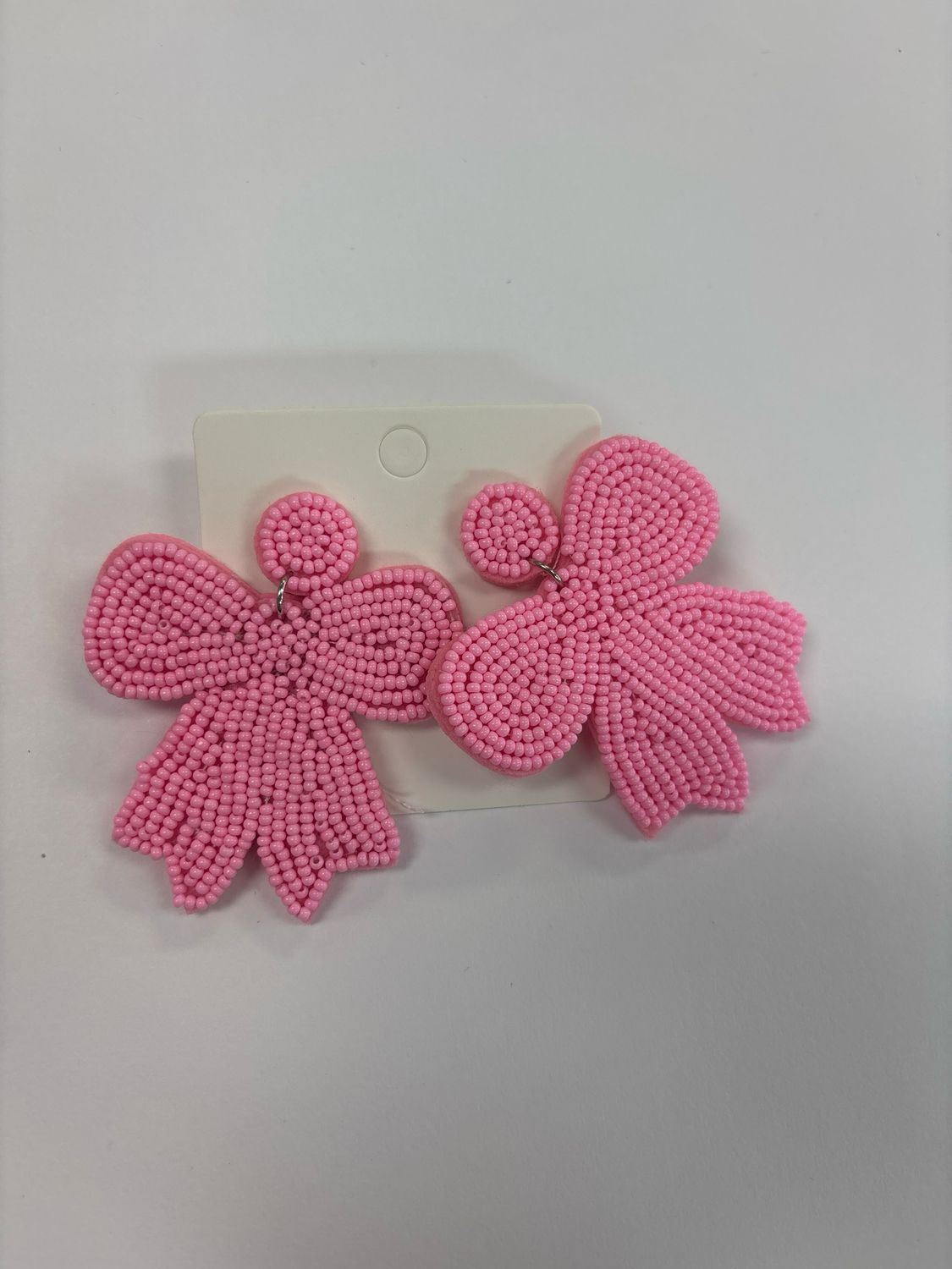 Beaded Bow Earrings