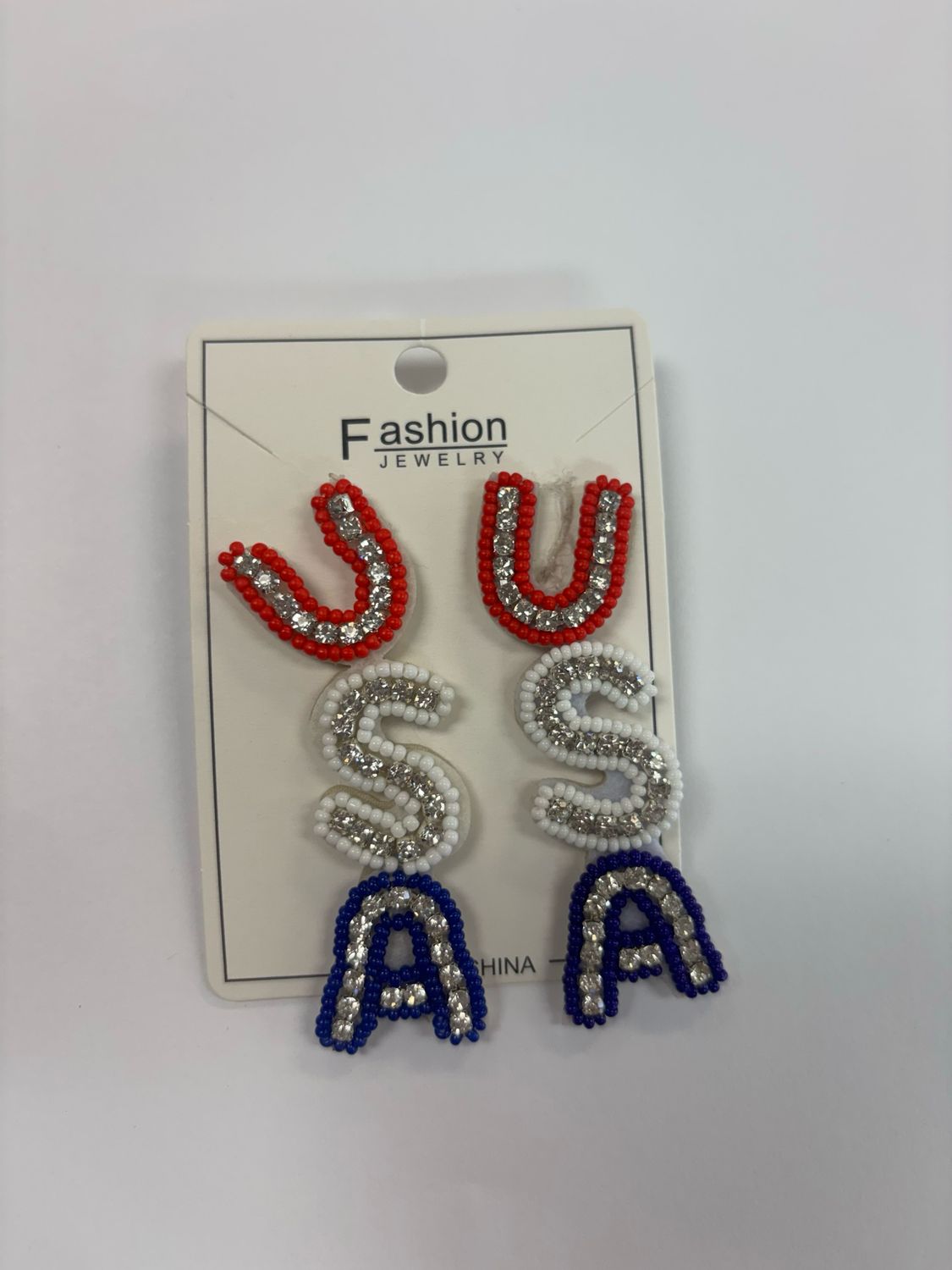 USA dangle earrings