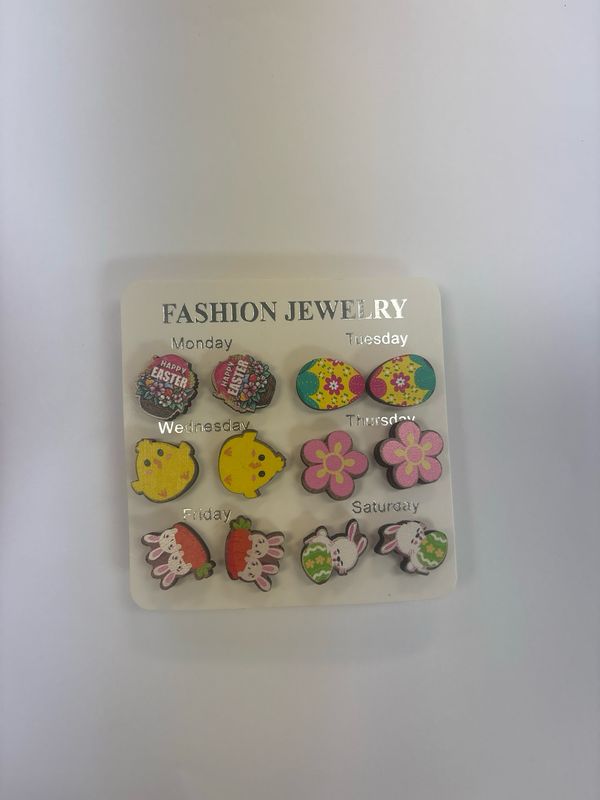 Days of the Week Easter Earrings