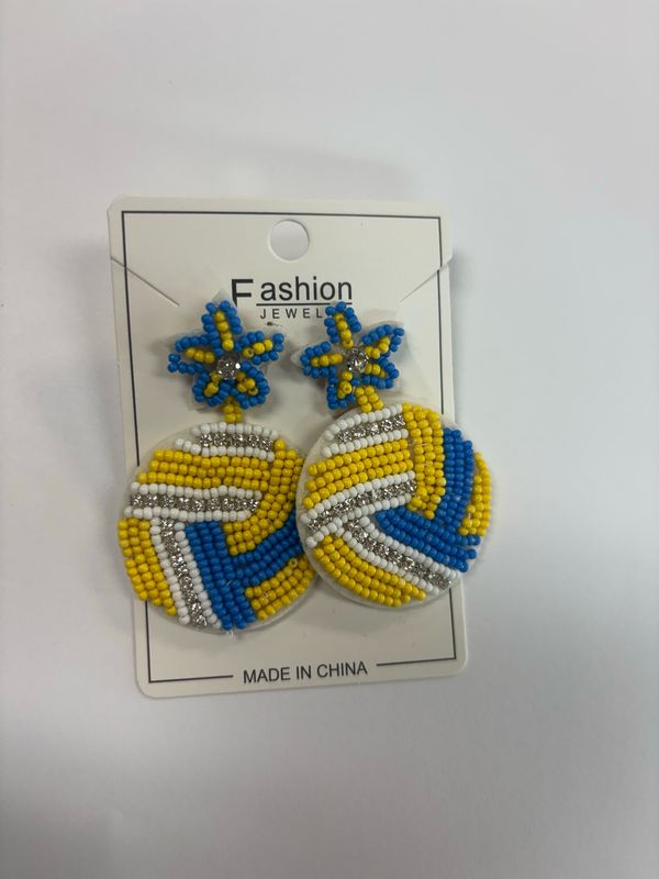 Beaded Sport Earrings