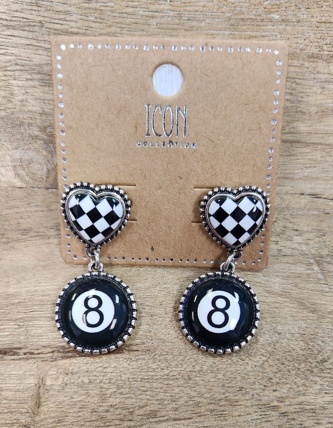 Magic 8 Ball Earrings