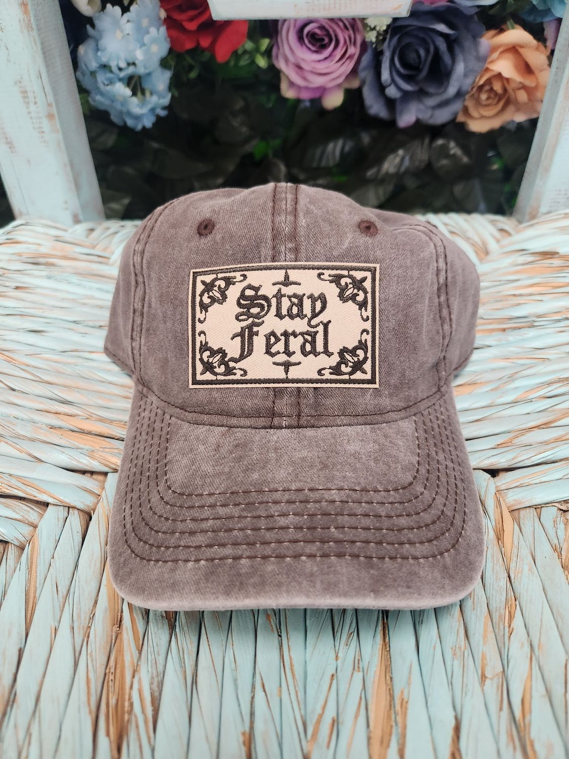 Stay feral baseball cap