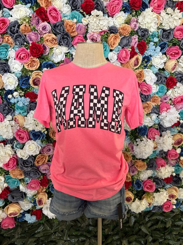 Mama checkered tee